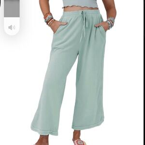 Wide Leg Crop Sweatpants